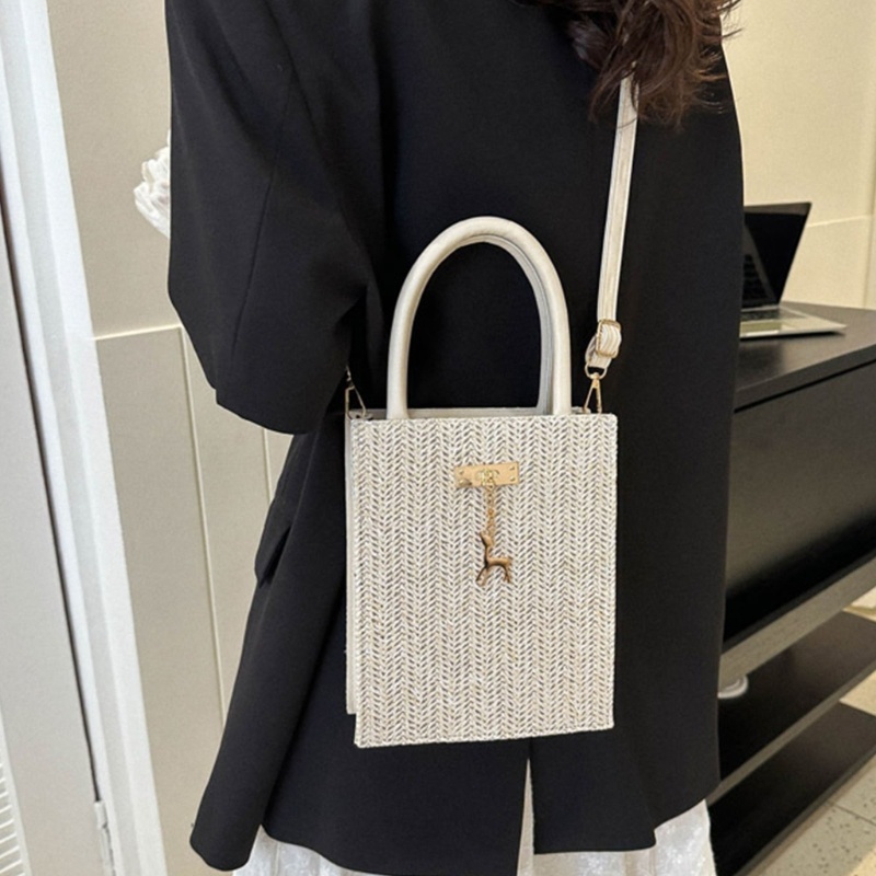 Túi Rơm Đeo Chéo Nhỏ Xinh Thời Trang Mùa Hè Cho Nữ