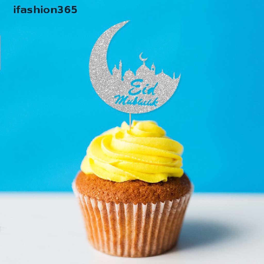 Topper Bằng Acrylic Dùng Trang Trí Bánh Kem DIY ifashion365] Eid Mubarak
