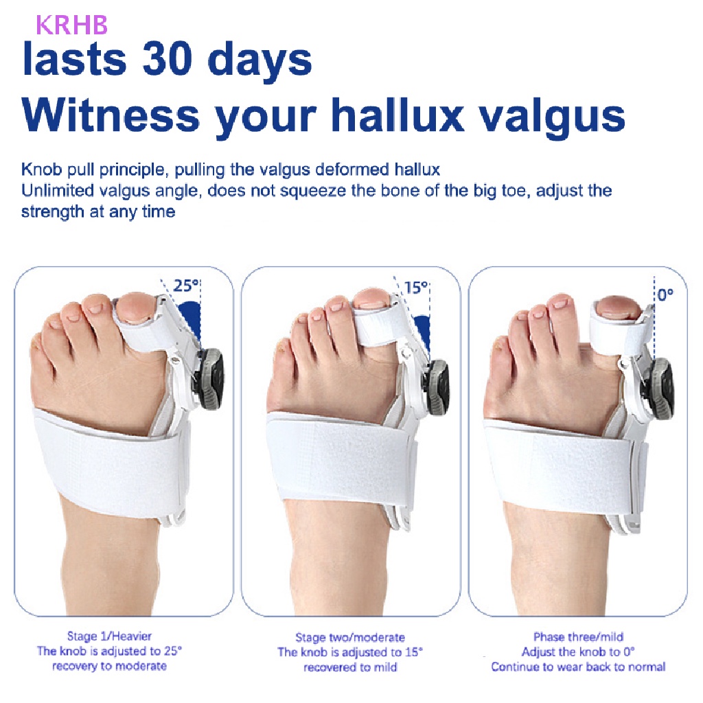 Nẹp Nẹp Định Hình Ngón Chân Cái Giảm Đau KRHB Hallux Mới
