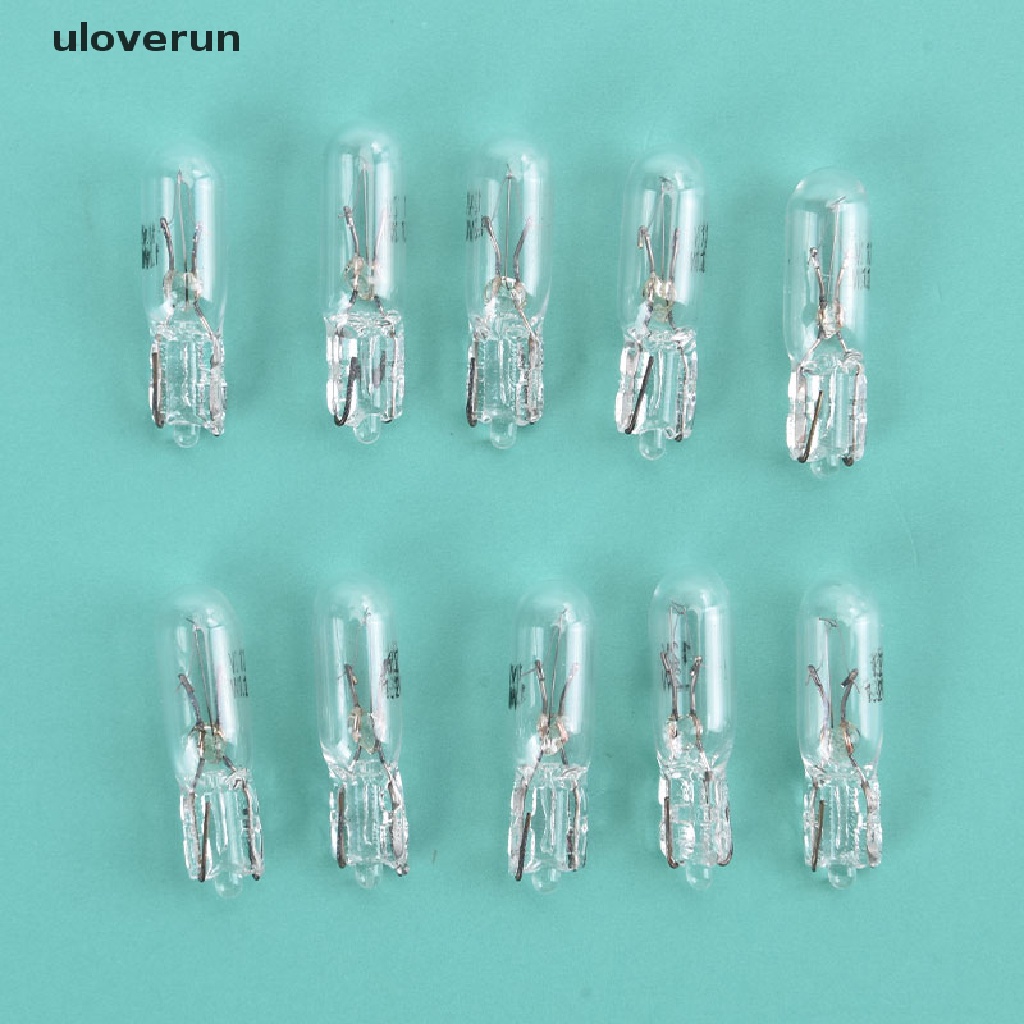 Set 10 Bóng Đèn Thủy Tinh 12V 1.2W T5 Gắn Bảng Điều Khiển Dành Cho Ô Tô