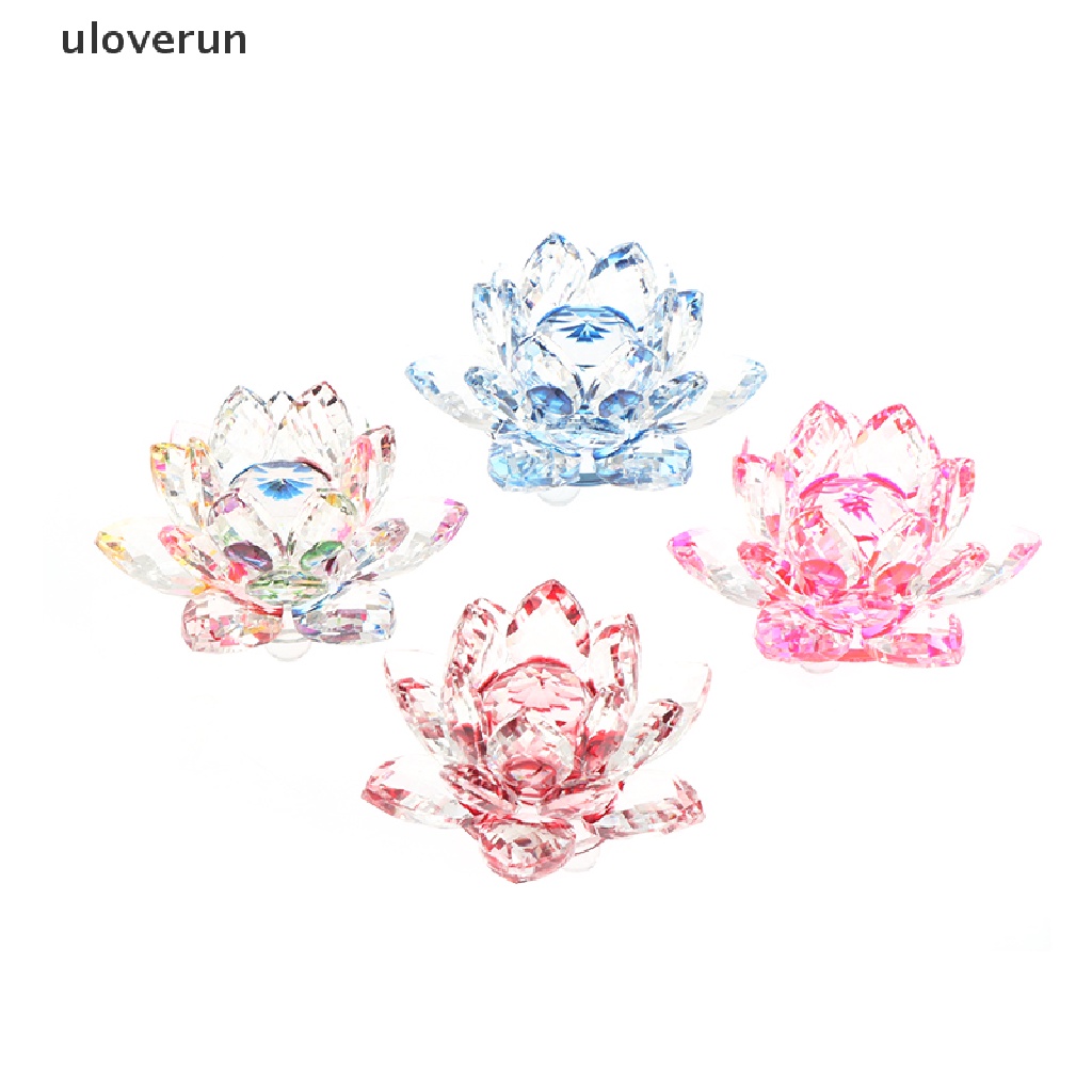 Tượng Hoa Sen Bằng Thủy Tinh 60mm Dùng Trang Trí
