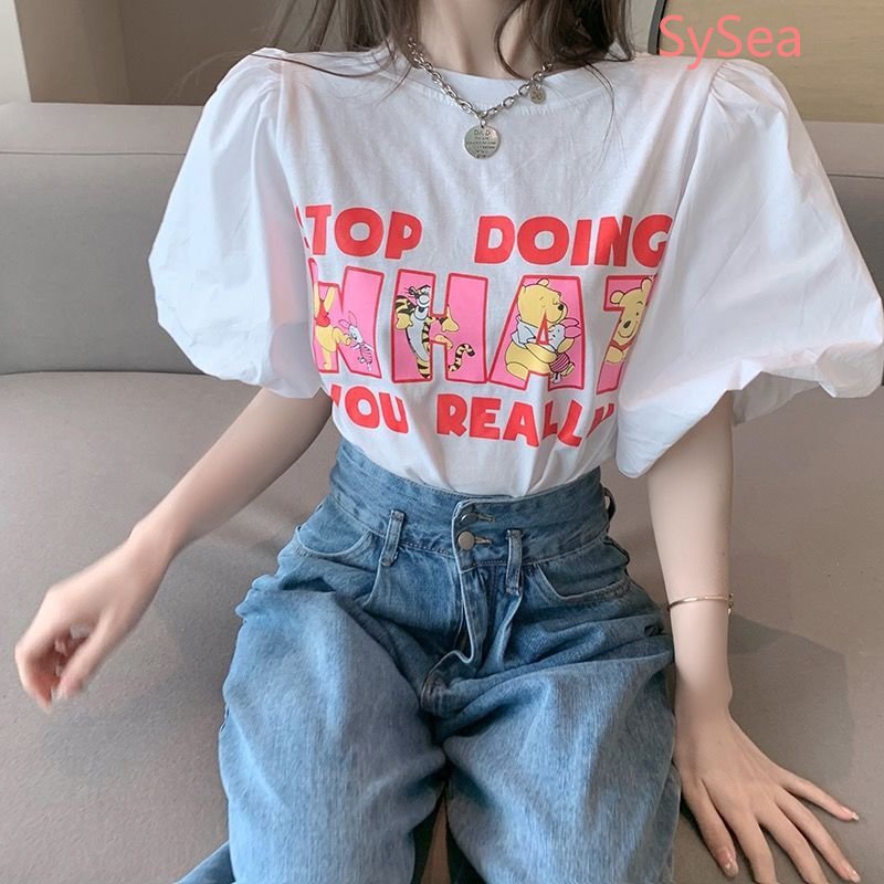 Áo Kiểu Tay Phồng Dáng Rộng Thời Trang Mùa Hè Pháp Cho Nữ