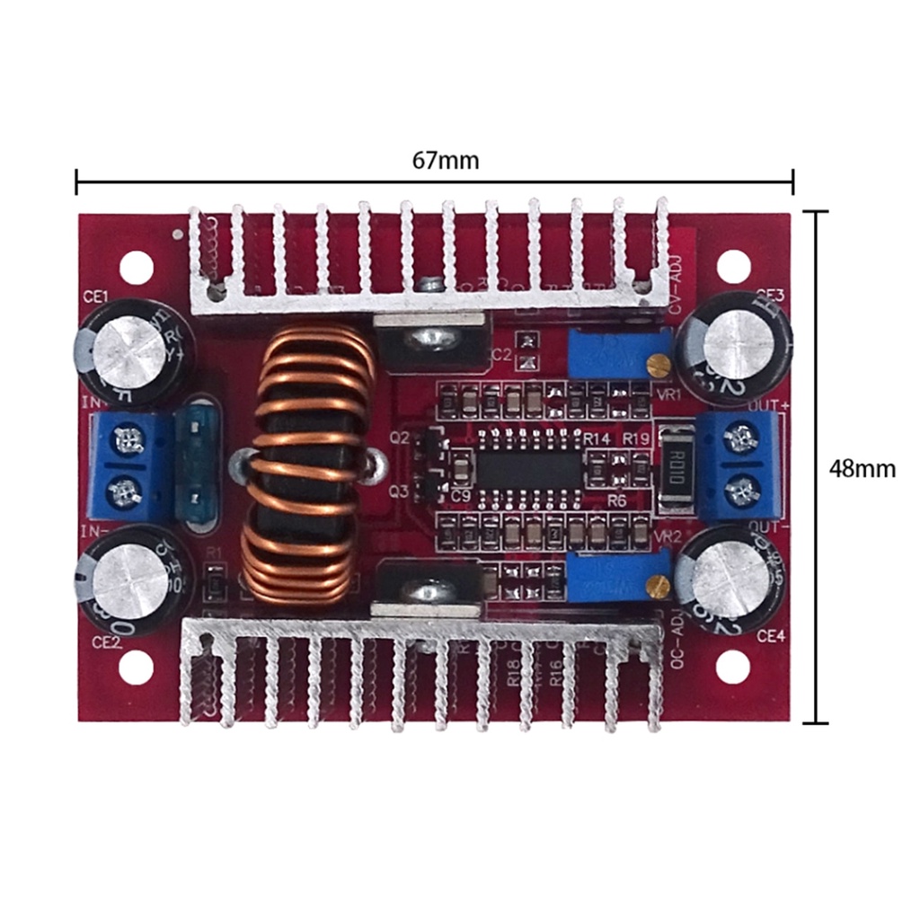 Mạch tăng áp DC-DC công suất lớn 400W 10~60V Mạch BOOST Tăng Áp DC-DC 400W Điện Áp Vào 8,5V-50V Cho Ra 10V-60V
