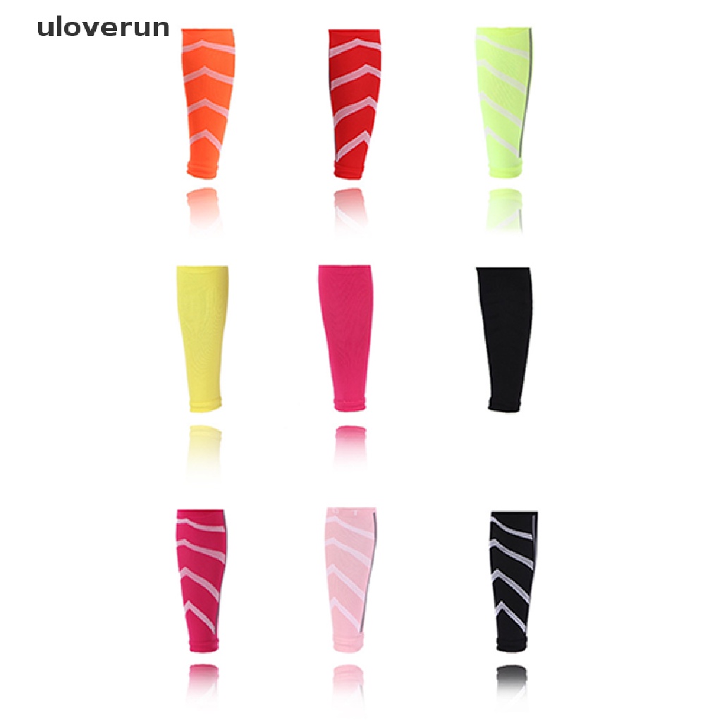 Uloverun Tất Ống Chân Thể Thao Bằng Nylon Mỏng Dạ Quang Hỗ Trợ Bắp Chân Chạy Bộ Ban Đêm vn