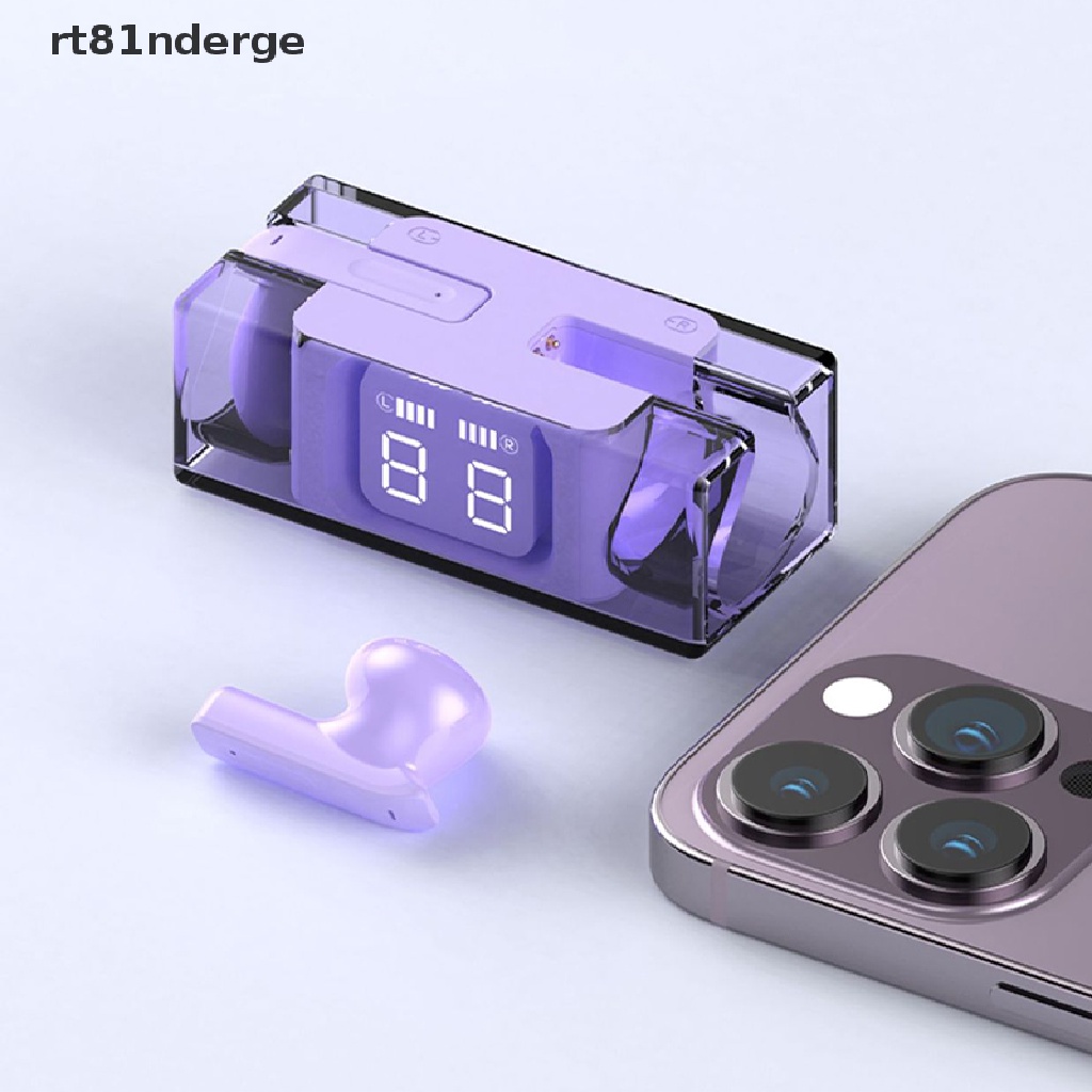 Tai Nghe Nhét Tai Bluetooth 5.3 Không Dây TWS Trong Suốt Kèm Mic Chất Lượng Cao