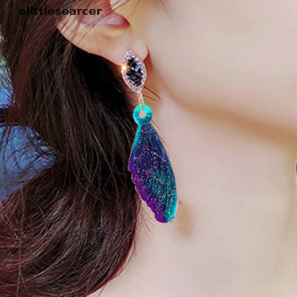 Khuôn Silicone Làm Mặt Dây Chuyền / Móc Khóa Hình Bướm / Lông Vũ Bằng Resin DIY