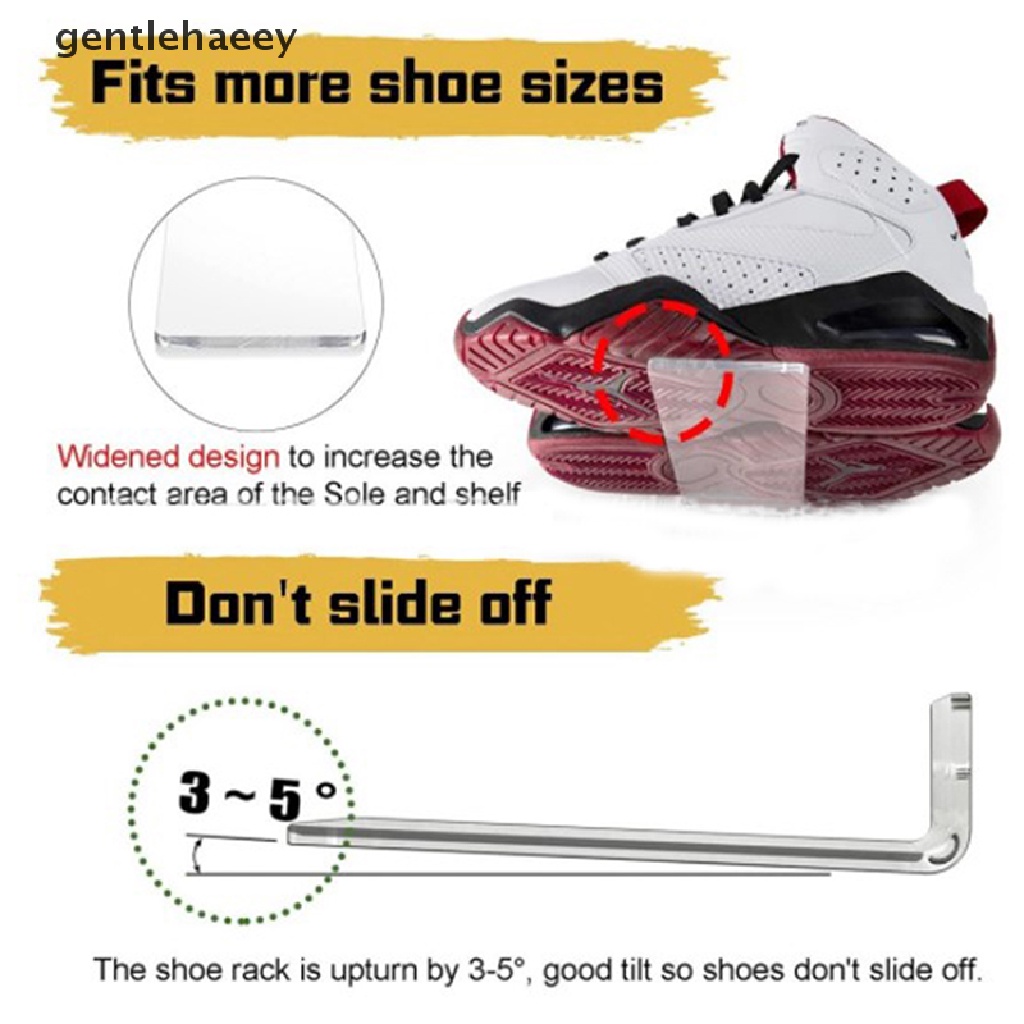 Bộ 6 Giá Đỡ Giày Thể Thao Gắn Tường Tiện Dụng