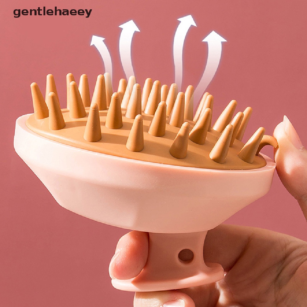 Bàn Chải Tắm Massage Da Đầu Bằng Silicone