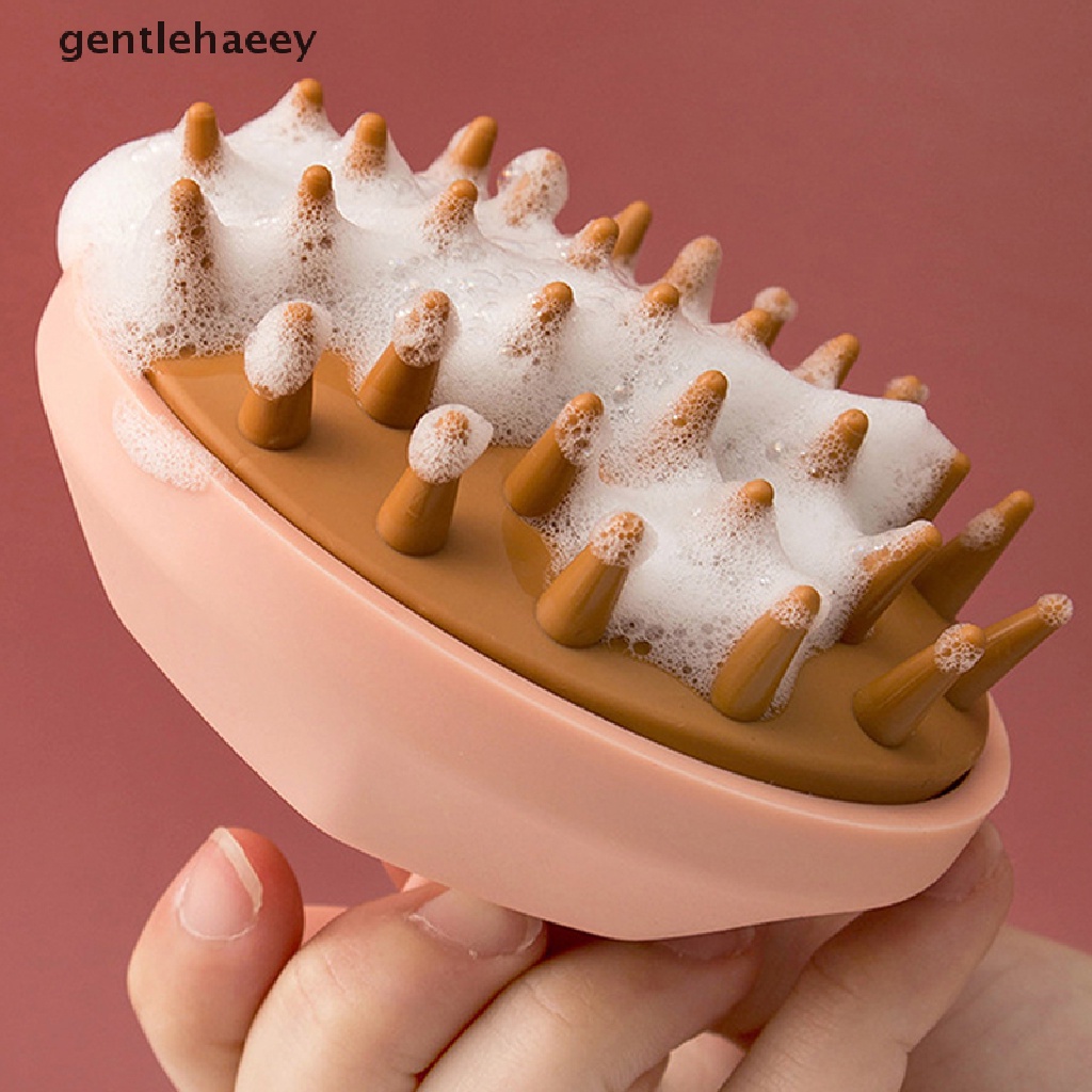 Bàn Chải Tắm Massage Da Đầu Bằng Silicone