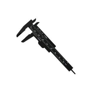 Double Scale 80MM Plastic Eyebrow Measuring Vernier Caliper Caliper Ruler,