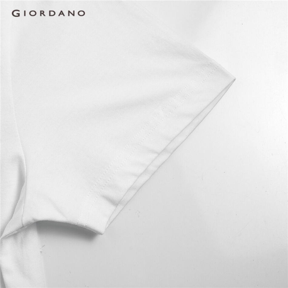 Áo thun GIORDANO 91093054 tay ngắn cổ tròn in họa tiết dành cho nam