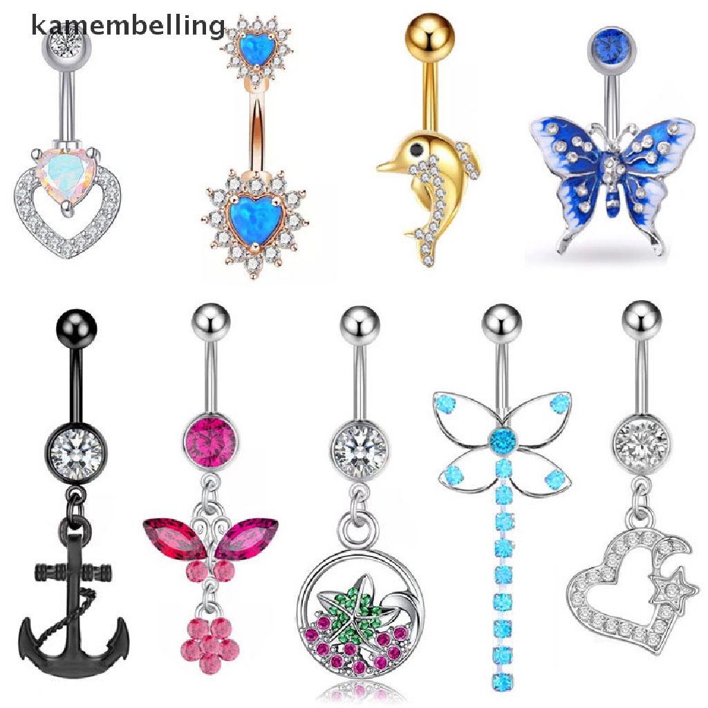 Khuyên RốN HìNh BướM ĐíNh Đá Xinh XắN