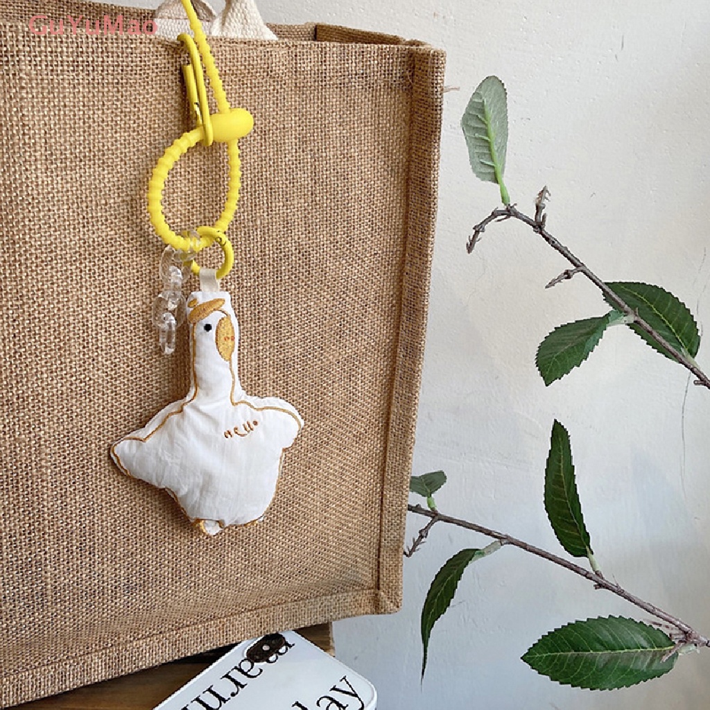 [cxGUYU] Móc Khóa Hình Vịt Nhồi Bông Mềm Mại Vui Nhộn Trang Trí Túi Xách PRTA