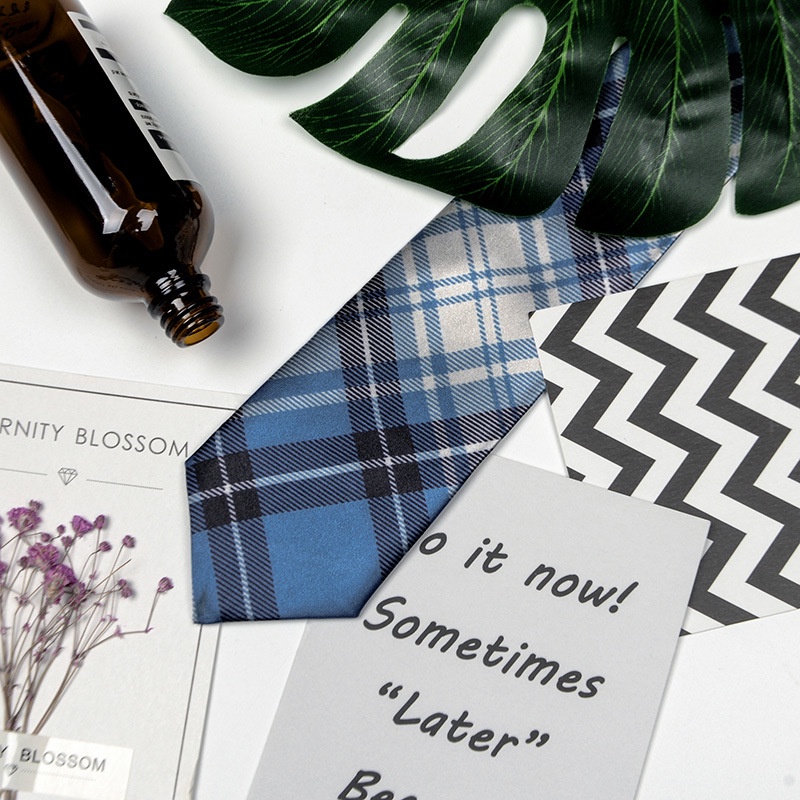 X Cà Vạt Đồng Phục Học Sinh Nhật Bản Kẻ Caro Phong Cách Harajuku Preppy