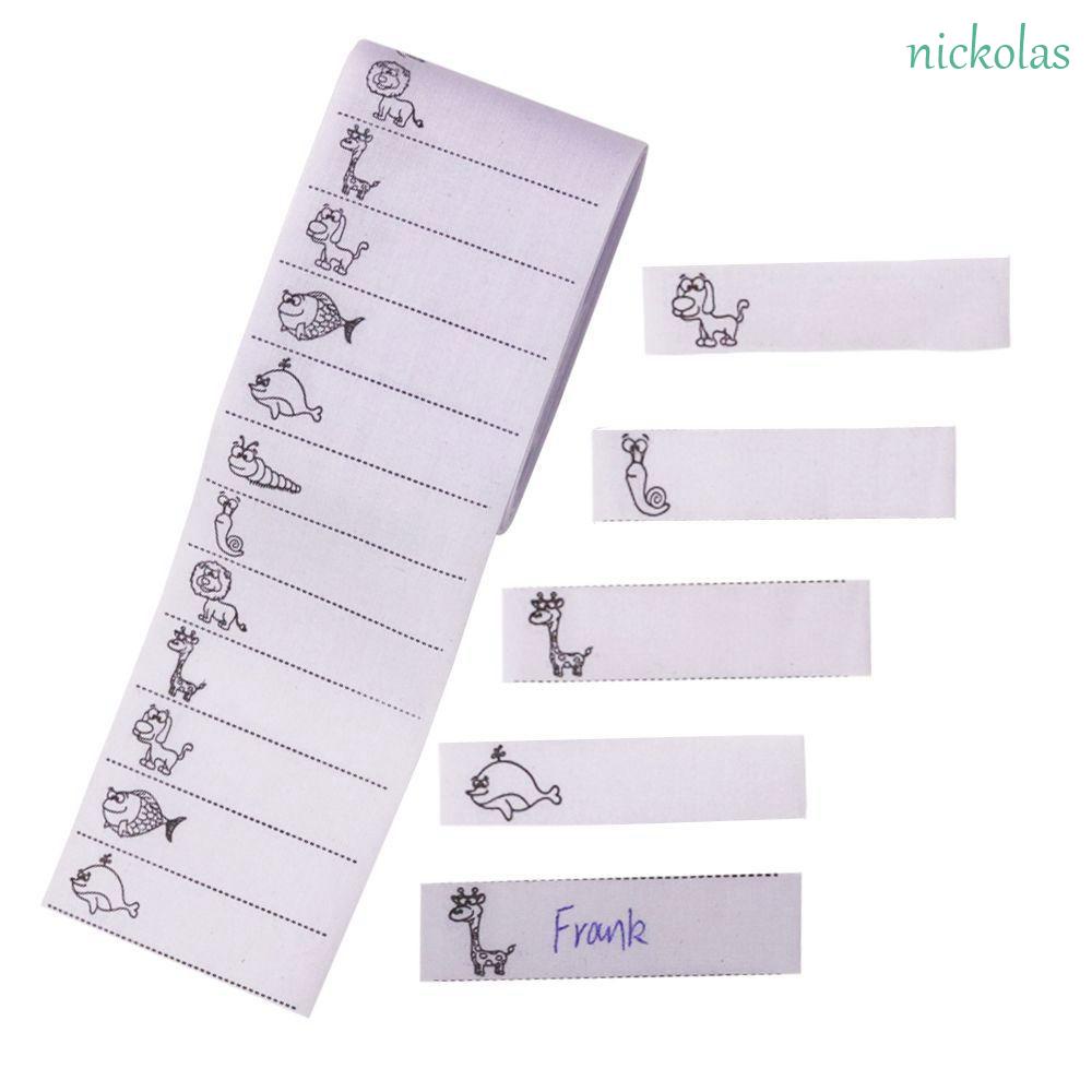 Set 100 Nhãn Dán Ghi Tên Trẻ Em Bằng Sắt DIY