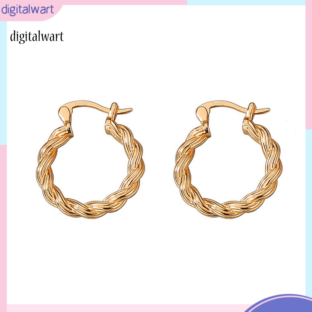 Kỹ Thuật Số| 1 Đôi Bông Tai Thiết Kế Dạng Vòng Xoắn Phong Cách Cổ Điển Cho Nữ