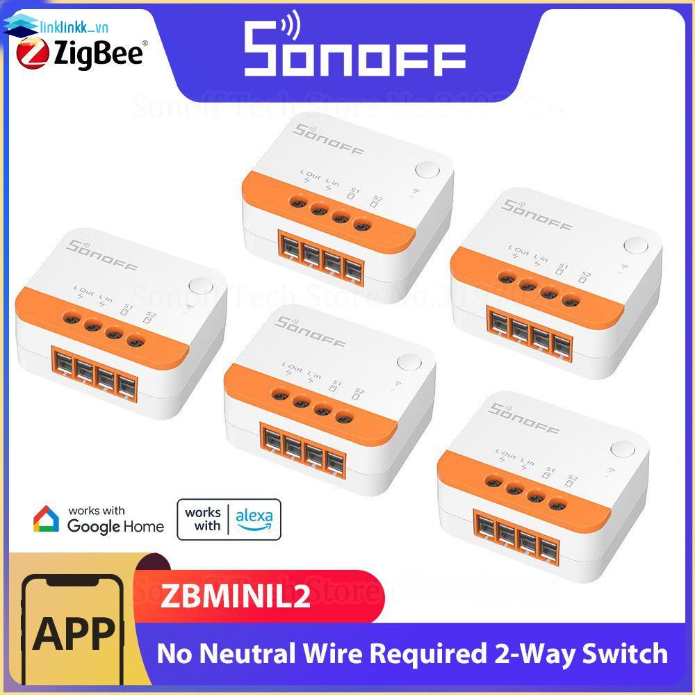Công Tắc Thông Minh SONOFF ZBMINI L2 Extreme Zigbee Không cần phải sử dụng kiểm soát trung tâm tự mình với Alexa Google Zigbee Hubs