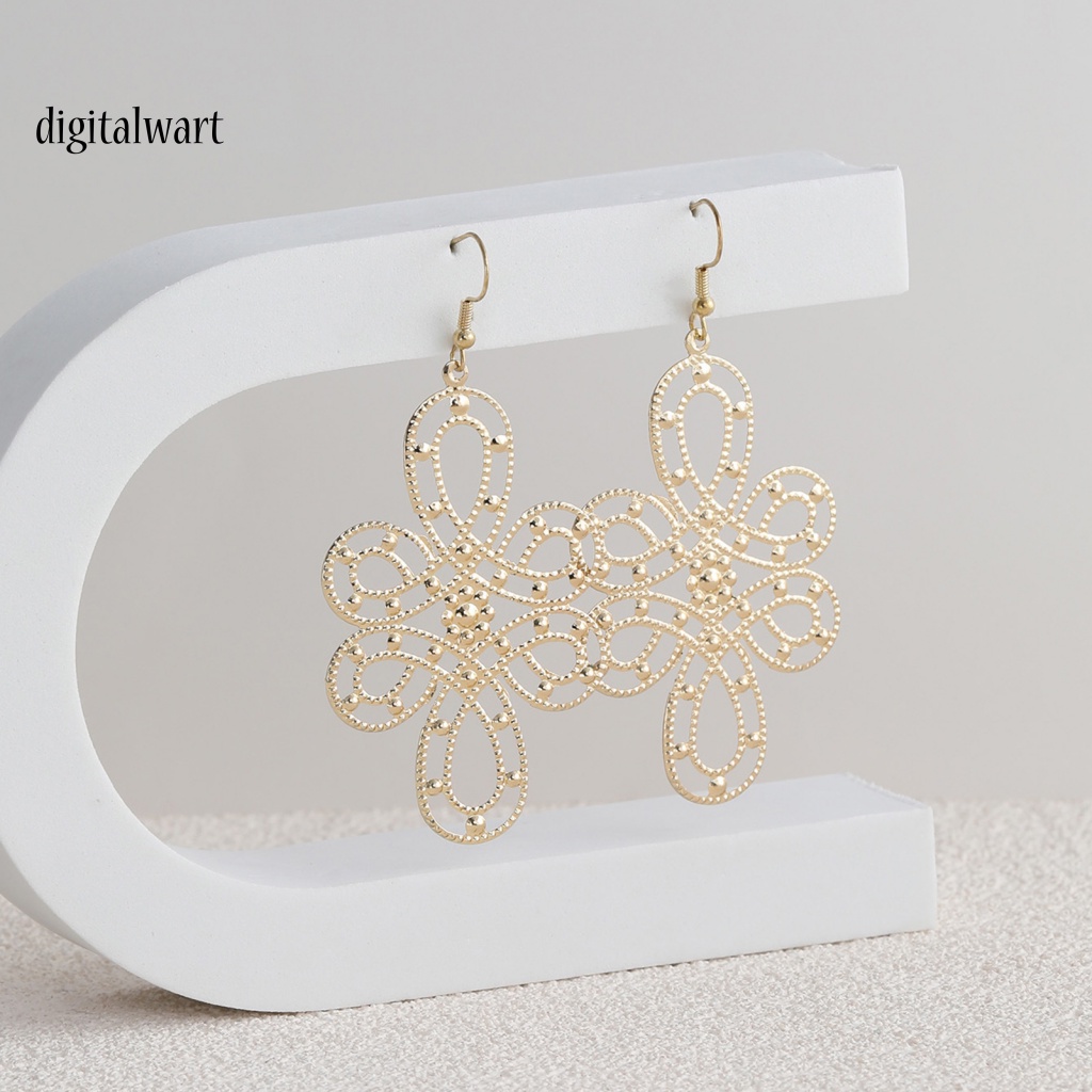 Kỹ Thuật Số| 1 Đôi Bông Tai Hợp Kim Dáng Dài Chống Rỉ Sét Phong Cách Trung Hoa