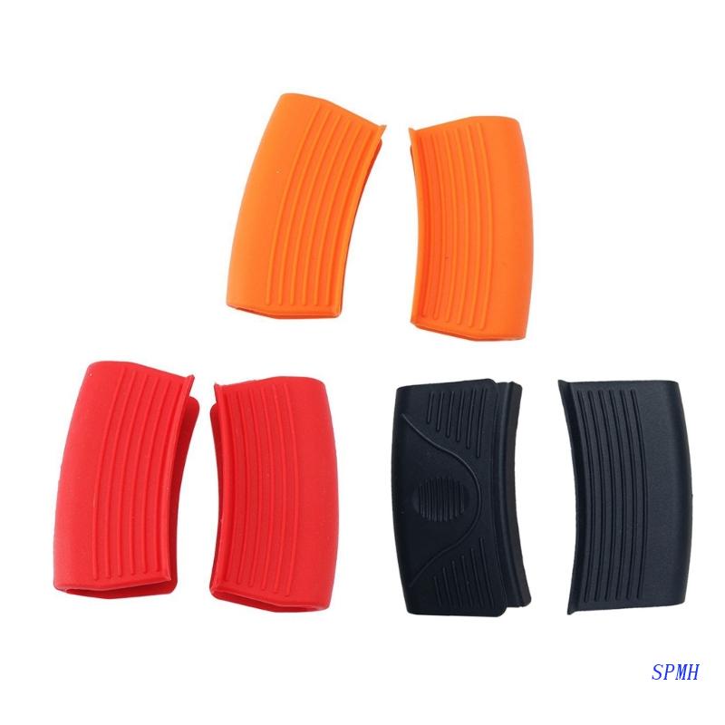 Set 2 Vỏ Bọc Tay Cầm Nồi Bằng Silicon Chống Trượt