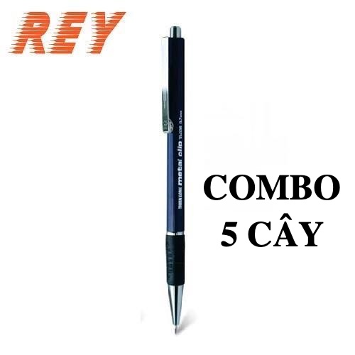COMBO 5 cây bút bi 𝑻𝒉𝒊𝒆̂𝒏 𝑳𝒐𝒏𝒈 Metal Clip TL-036 ngòi lớn viết êm tay