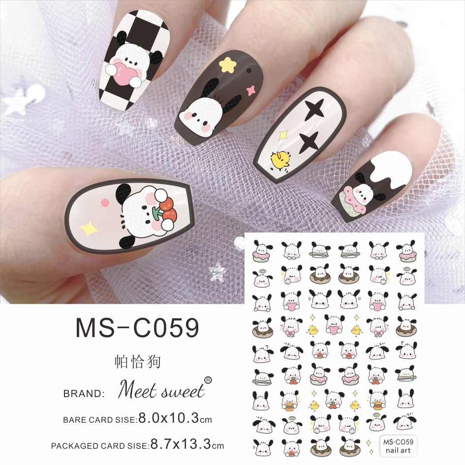Miếng Dán Trang Trí Móng Tay Họa Tiết Hoạt Hình Dễ Thương