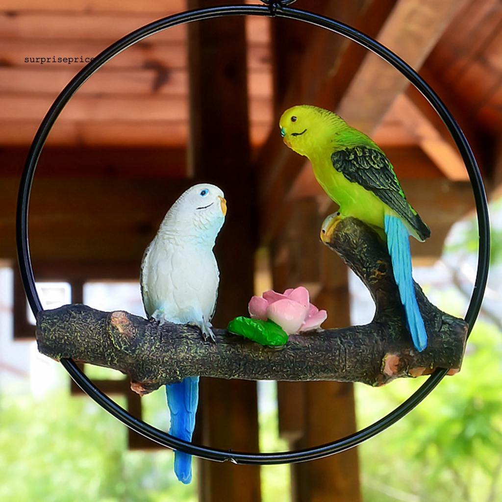 Mô Hình Vẹt Bằng Nhựa Trong Suốt Trọng Lượng Nhẹ Dễ Thương Trang Trí Sân Vườn