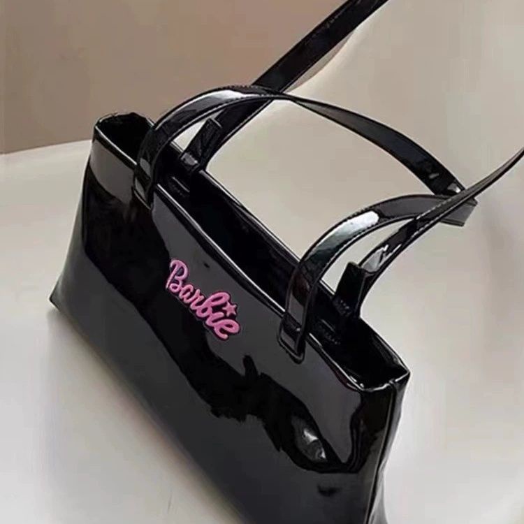 Túi Xách Đeo Vai Cỡ Lớn Họa Tiết Búp Bê Barbie Phong Cách Retro Cho Nữ