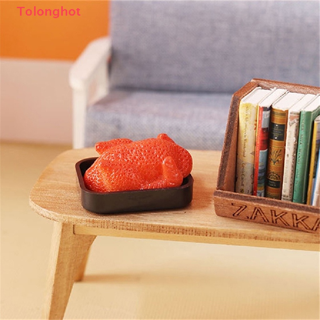 1 Bộ Mô Hình Gà Nướng Có Khay Đựng Thức Ăn Trang Trí Nhà Búp Bê Tỉ Lệ 1: 12