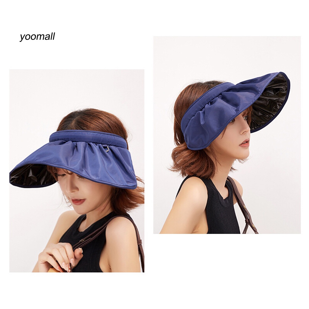 Mũ Lưỡi Trai Thể Thao Chống Tia UV Vành Rộng Gấp Gọn Được Cho Nữ
