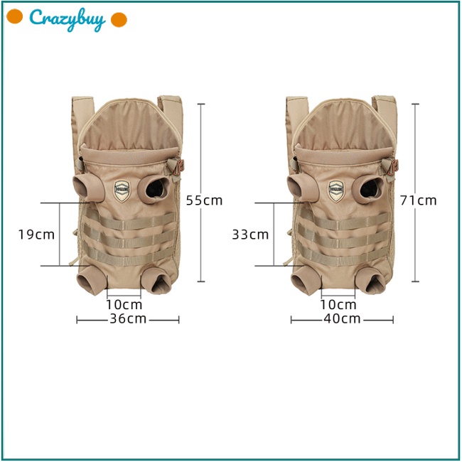 Ba Lô Địu Thú Cưng CR Mềm Mại Thoáng Khí Thoải Mái Tiện Dụng Mang Theo Du Lịch / Dã Ngoại