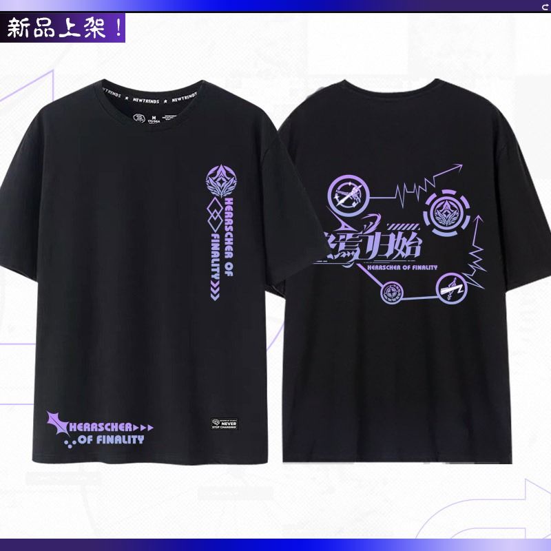 Áo Thun Tay Ngắn Cổ Tròn In Hình Game Honkai Va Chạm 3D Thời Trang Mùa Hè Cho Nam Và Nữ