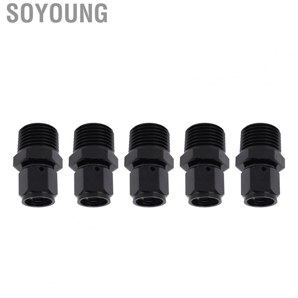 Soyoung 6AN To 1/2 NPT Adapter  Rustproof Aluminum Alloy Replacement Corrosion Proof Female Male Swivel for Fuel Filter Line