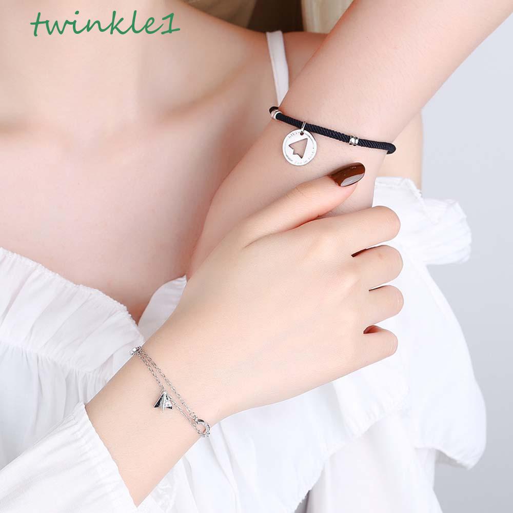 Vòng Tay Họa Tiết Máy Bay Giấy Nhăn Thời Trang Cho Nam Và Nữ