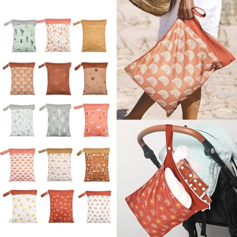 Túi Đựng Tã Lót Khô / Ướt Mini Tiện Dụng Mang Theo Du Lịch