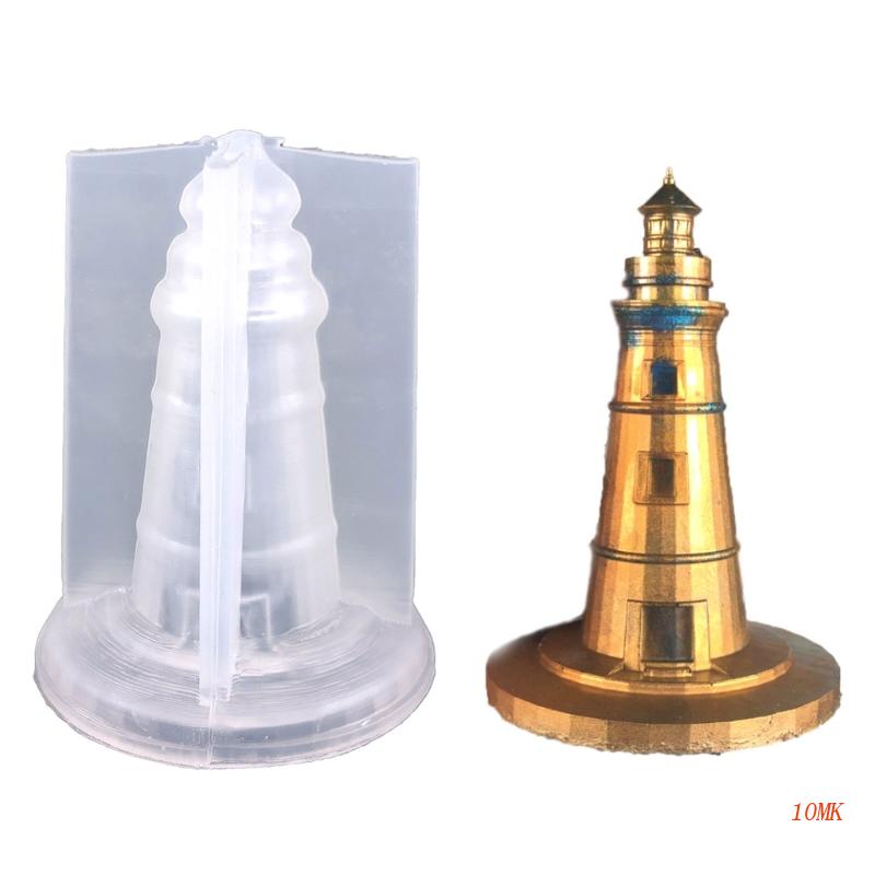 Khuôn Silicone Hình Ngọn Hải Đăng Làm Đồ Trang Trí DIY