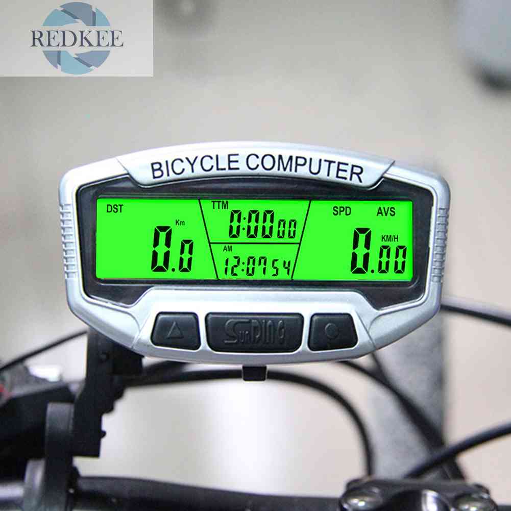 Đồng Hồ Đo Tốc Độ Có Màn Hình LCD Kỹ Thuật Số Dành Cho Xe Đạp