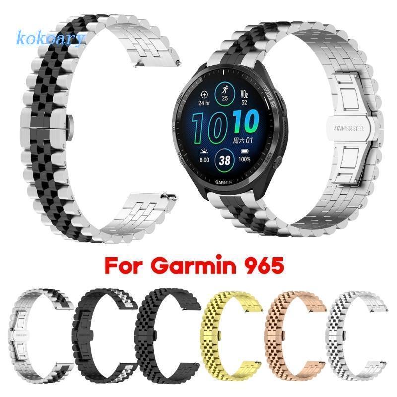 Dây Đeo Kim Loại Chống Mồ Hôi Thoáng Khí Cho Đồng Hồ Thông Minh Forerunner 965