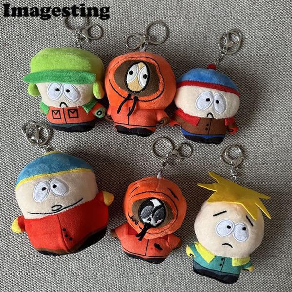 Set 6 Thú Nhồi Bông Hoạt Hình South Park Stan Marsh Kyle Broflovski Eric Theodore Cartman Kenny McCormick Leopard Butters
