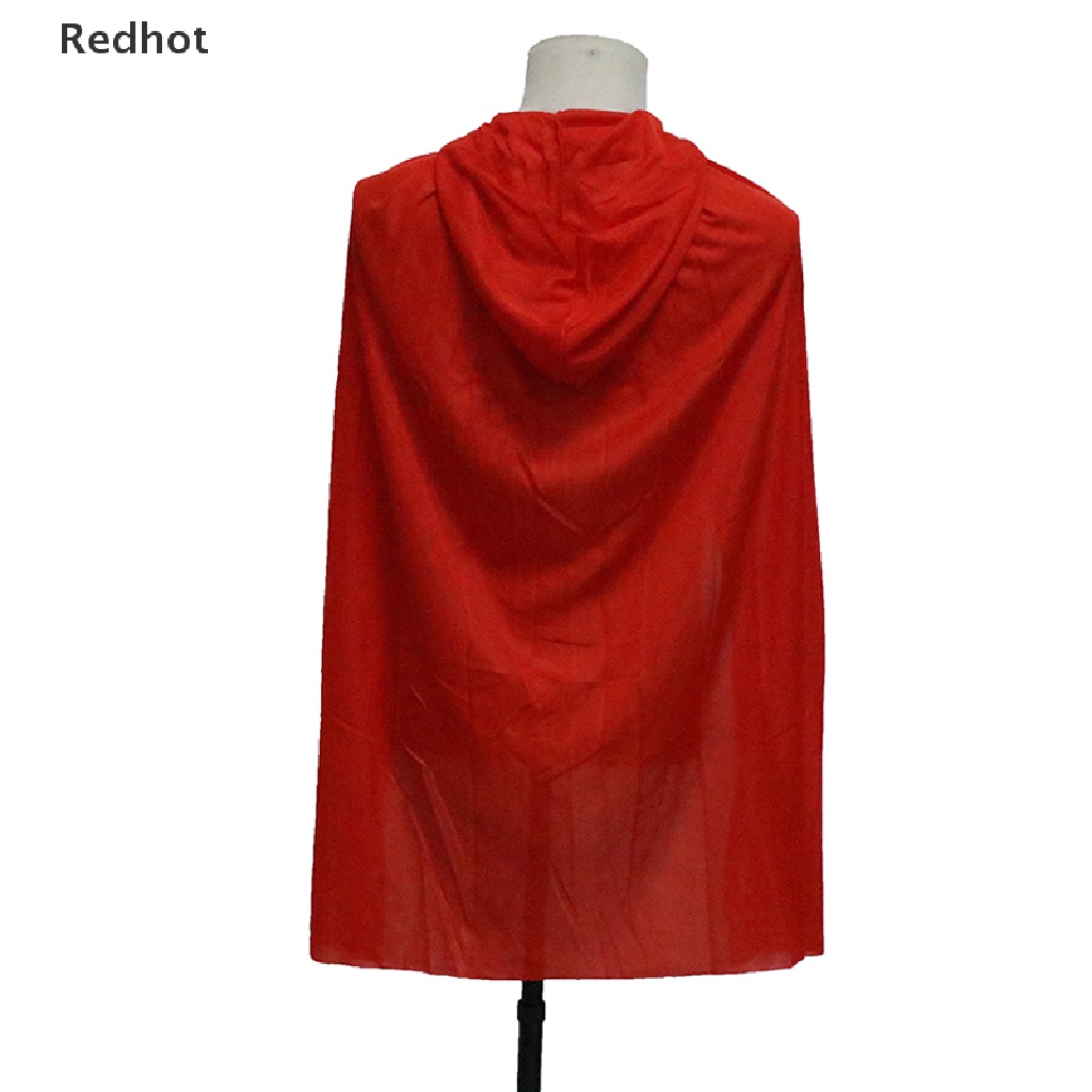 &lt; Redhot &gt; Áo Choàng Dài Hóa Trang Phù Thủy Ma Cà Rồng Đen Đỏ Đáng Sợ Cho Halloween