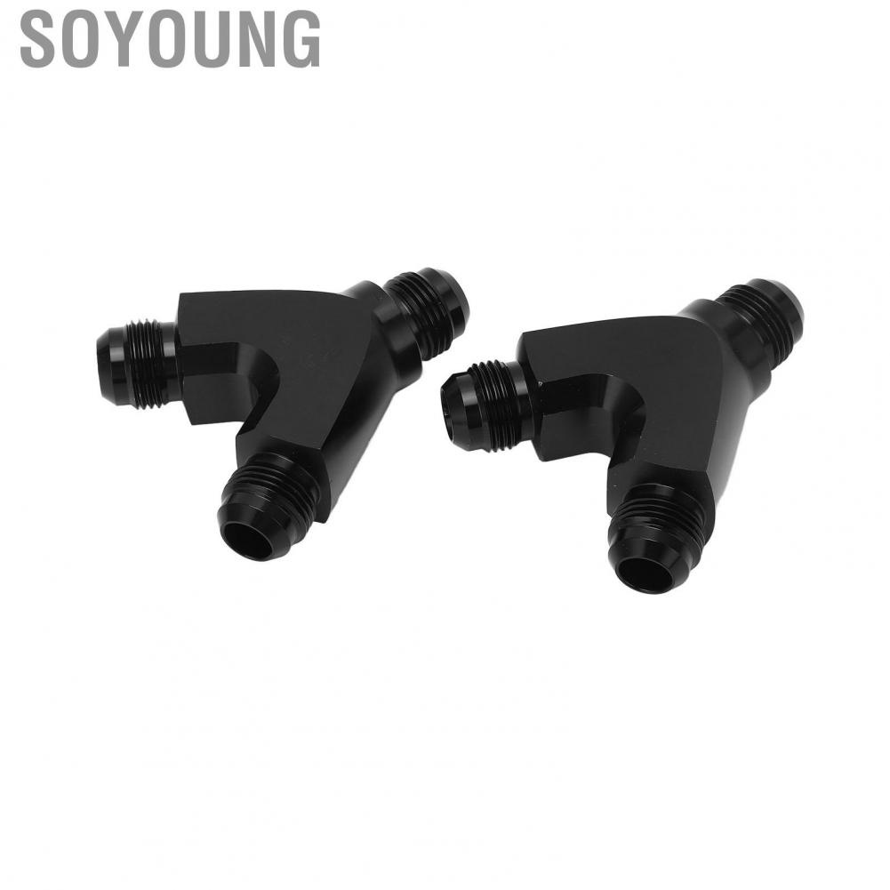Soyoung Fitting Junction Coupler Adapter Less Flow Obstruction 10AN To Y Block Leakage Proof for Fuel System