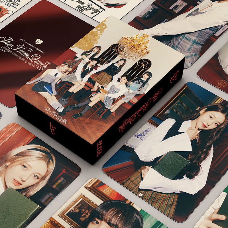 Hộp 55 Ảnh IVE THE FIRST FAN Lomo Card Nhóm Nhạc Kpop Album Thẻ