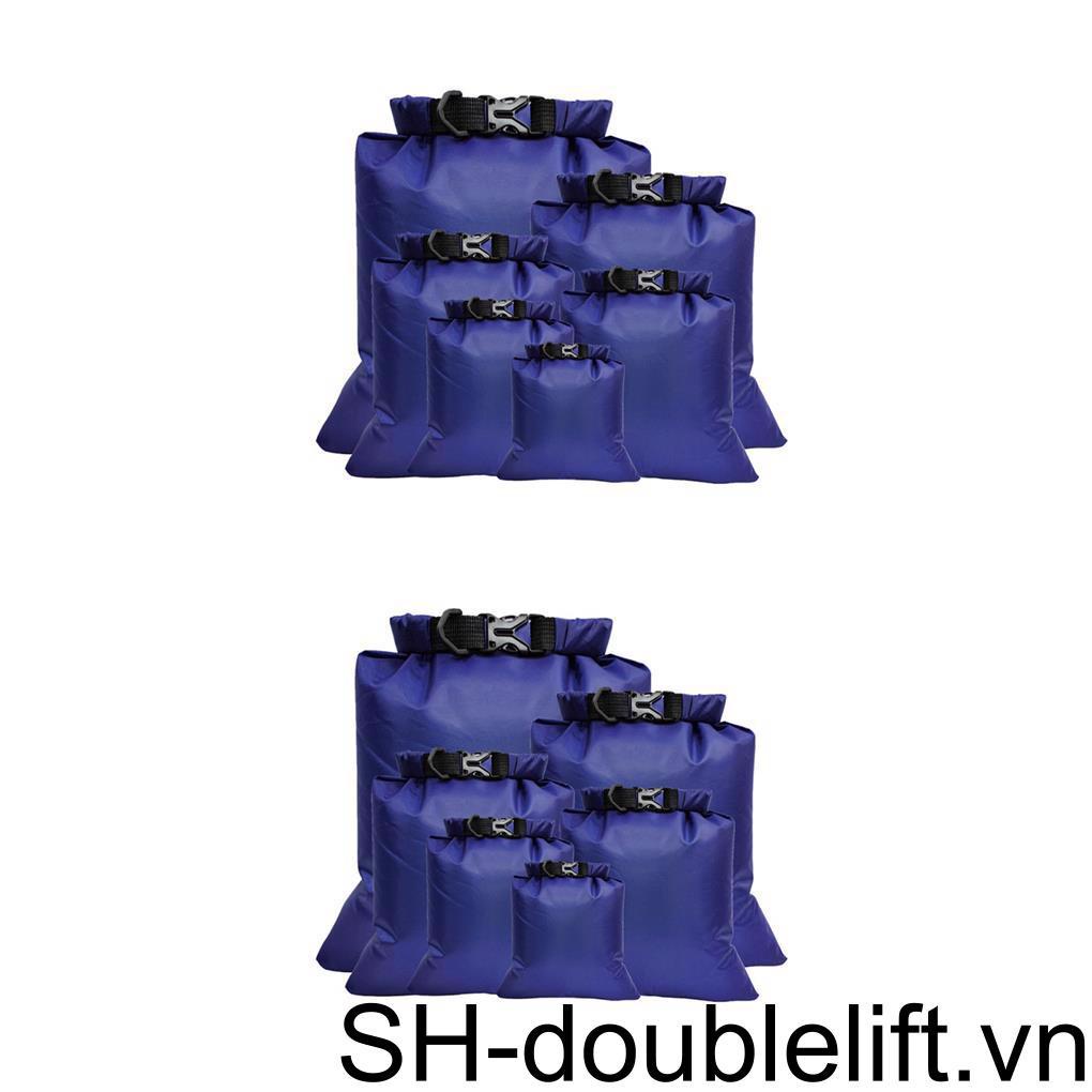 Set 1 / 2 / 6 Túi Đựng Sách Chống Thấm Nước Có Thể Gấp Gọn Tiện Dụng