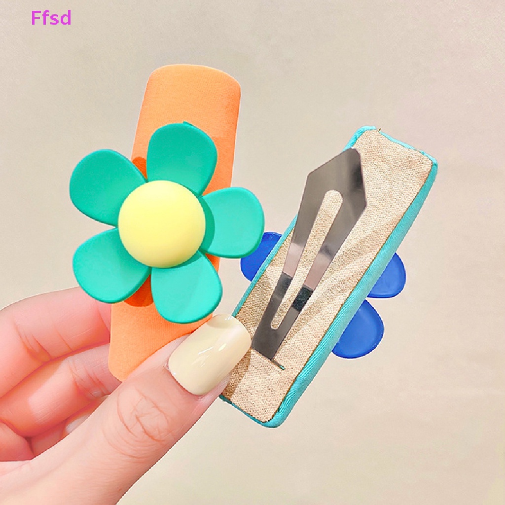 Kẹp Tóc Hình Hoa Nhiều Màu Sắc Ngọt Ngào Cho Nữ