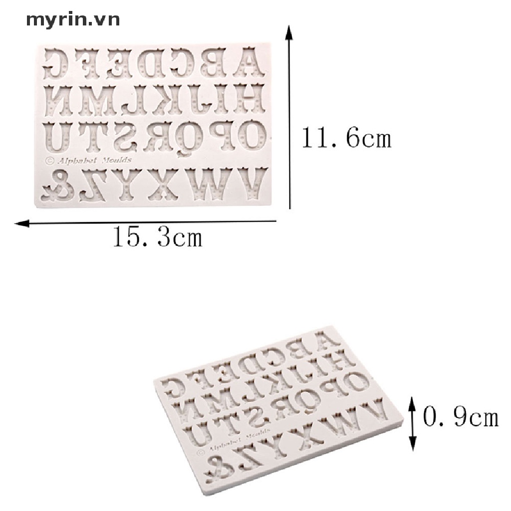 Khuôn Silicone Làm Bánh Hình Chữ Cái Tiếng Anh Độc Đáo
