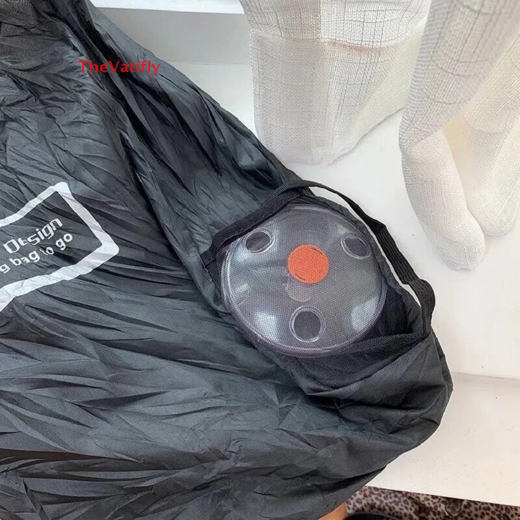 [Thevaly] Túi Đựng Đĩa Mua Sắm Mini Sức Chứa Lớn Có Thể Gấp Lại Được