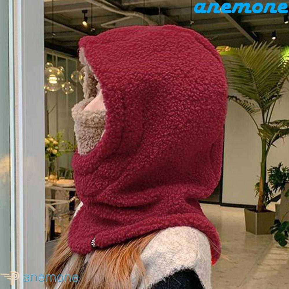 Mũ Trùm Đầu Kiêm Khăn Choàng Cổ Bằng Vải Bông Giữ Ấm Mùa Đông Cho Nữ