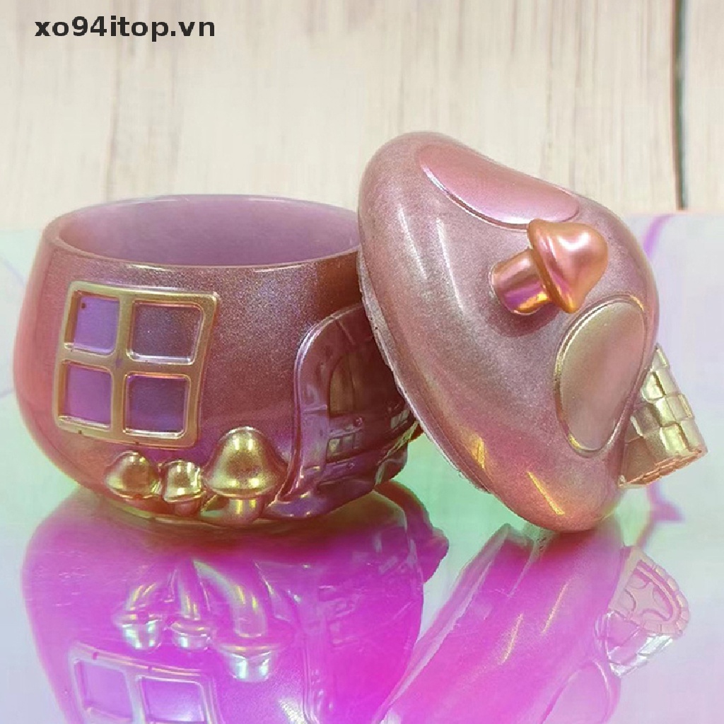 Xoitop Khuôn Silicon Hình Ngôi Nhà Nấm Với Nắp Đậy Dễ Thương Epoxy Casg VN