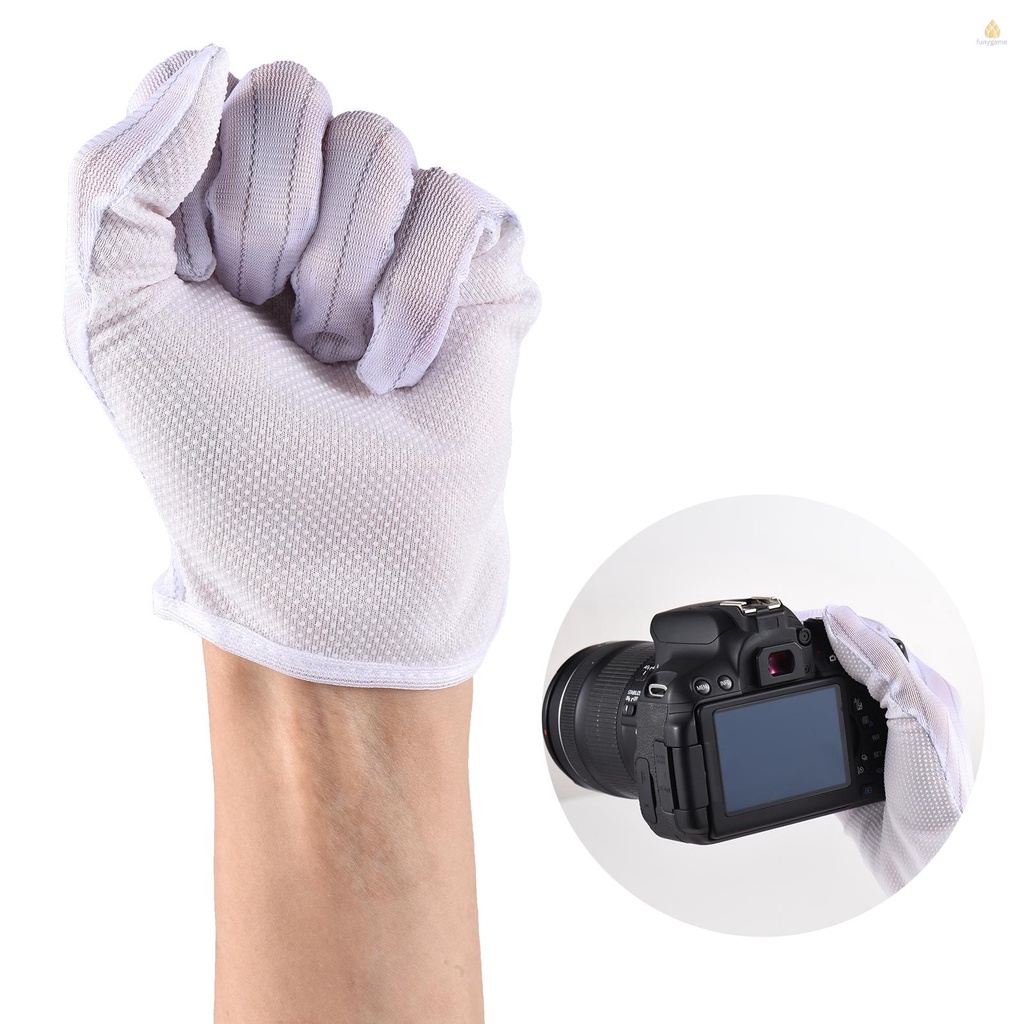 Bộ Dụng Cụ Vệ Sinh Máy Ảnh 3 Trong 1 Gồm Găng Tay Chống Tĩnh Điện + 1 Bàn Chải Làm Sạch + 1 Khăn Lau Dành Cho DSLR