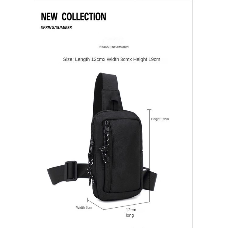 Túi đeo chéo điện thoại Mini ICONZERO dành cho nam Túi đeo chéo Mini thời trang Túi đeo chéo nhỏ đơn giản dành cho nam