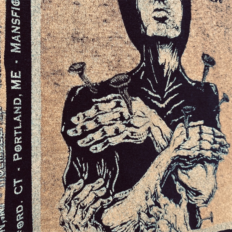 Xu Hướng Mới Nhất Thời Trang Cổ Điển Je-RY-TS Gods Áo Ngắn Tay In Phun Mực Trắng Phiên Bản Giới Hạn